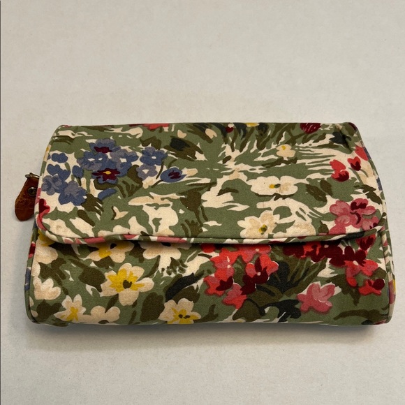 Ralph Lauren Handbags - RALPH LAUREN VINTAGE FLORAL PATTERN COSMETIC TRAVEL MULTICOLORED BAG